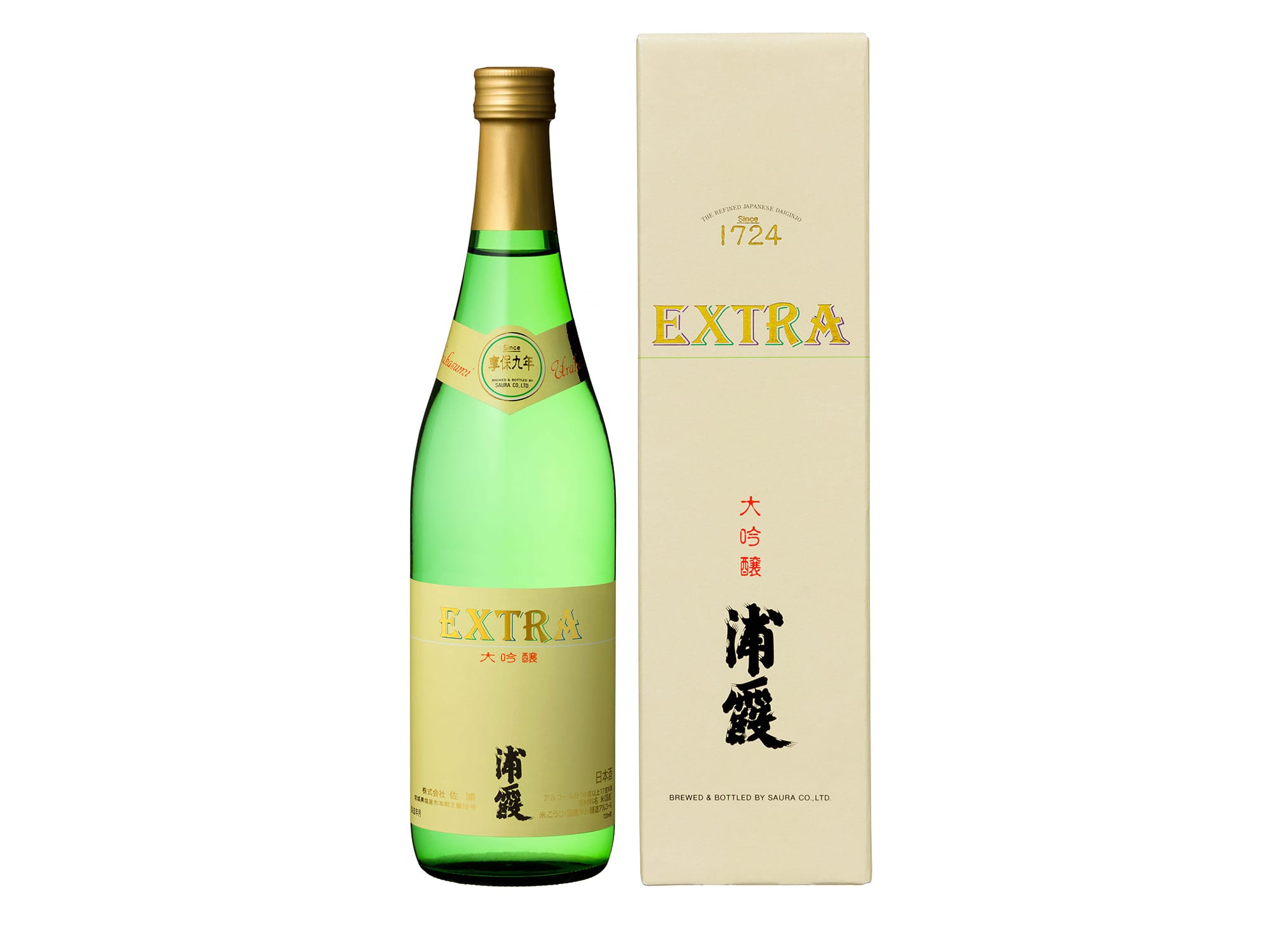 「Extra 纯米大吟酿 浦霞」720ml 3,800日币(不含税)