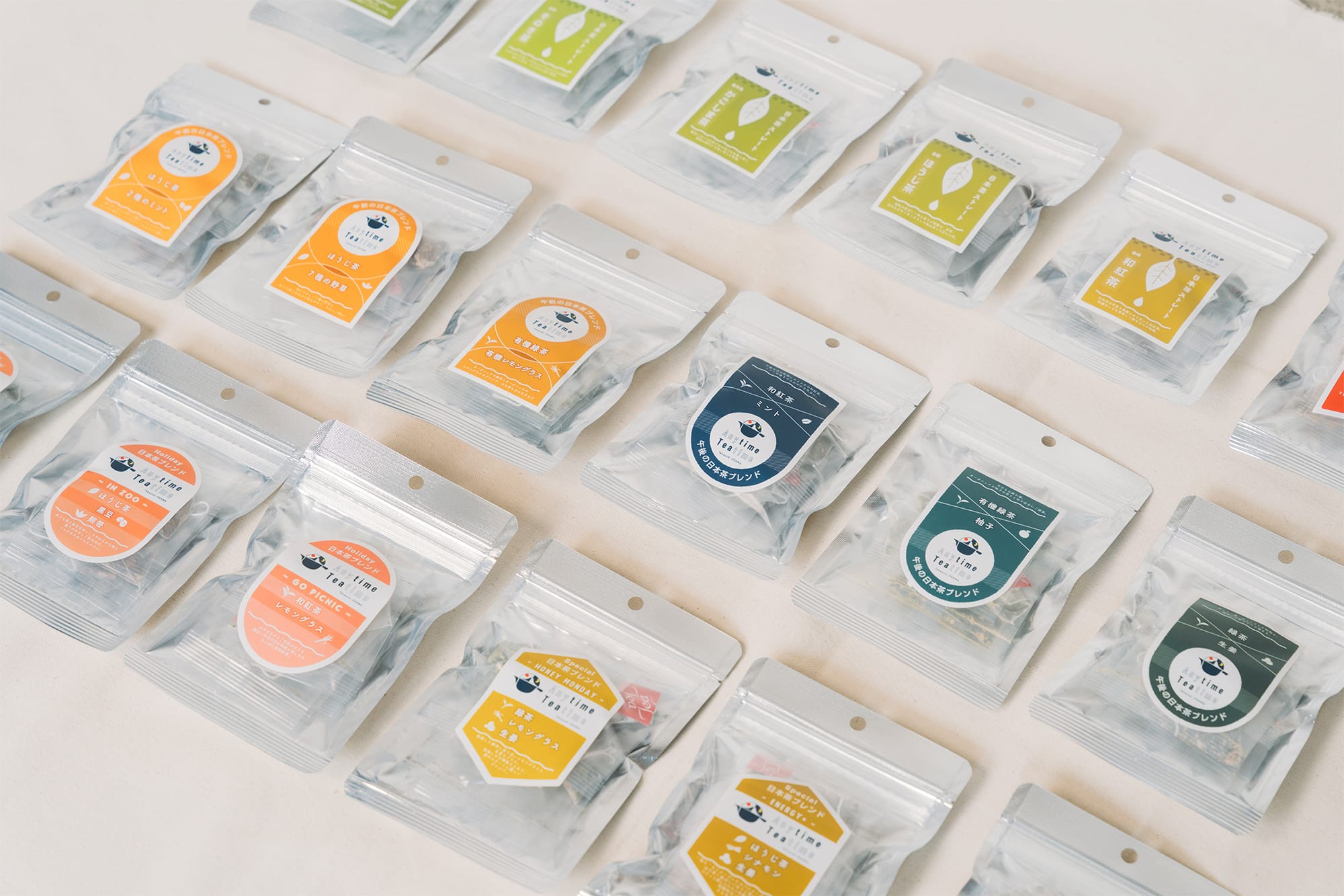 日本茶ブランド「Anytime Teatime」は全18種類。