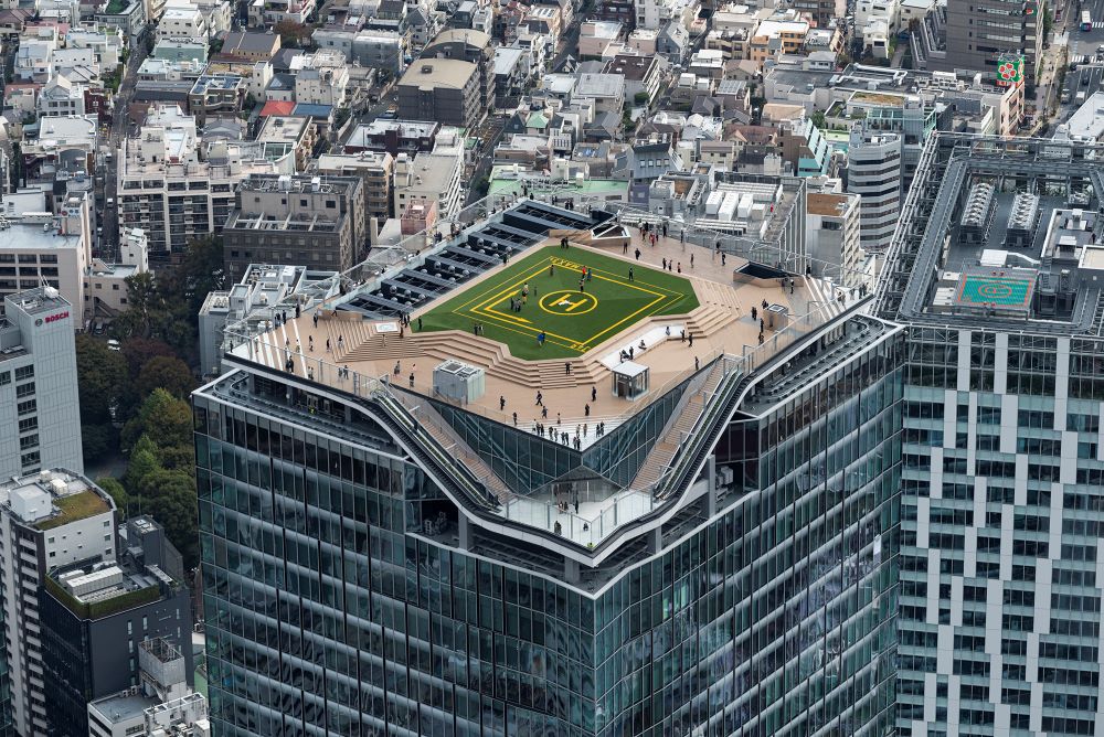 「渋谷スクランブルスクエア」の全体構成と高層部及び頂部展望施設「渋谷スカイ」のデザインを担当した。Photo by エスエス東京