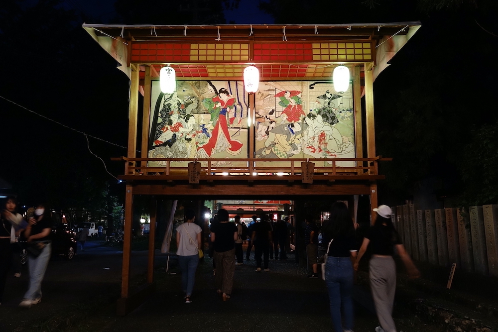 朝倉神社 夏祭りの様子