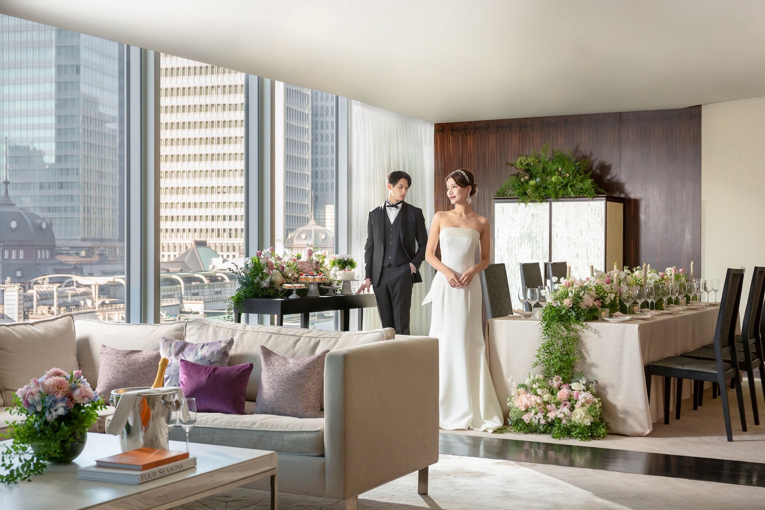 フォーシーズンズホテル丸の内 東京の新ウェディングプラン「SWEET "SUITE" WEDDING」