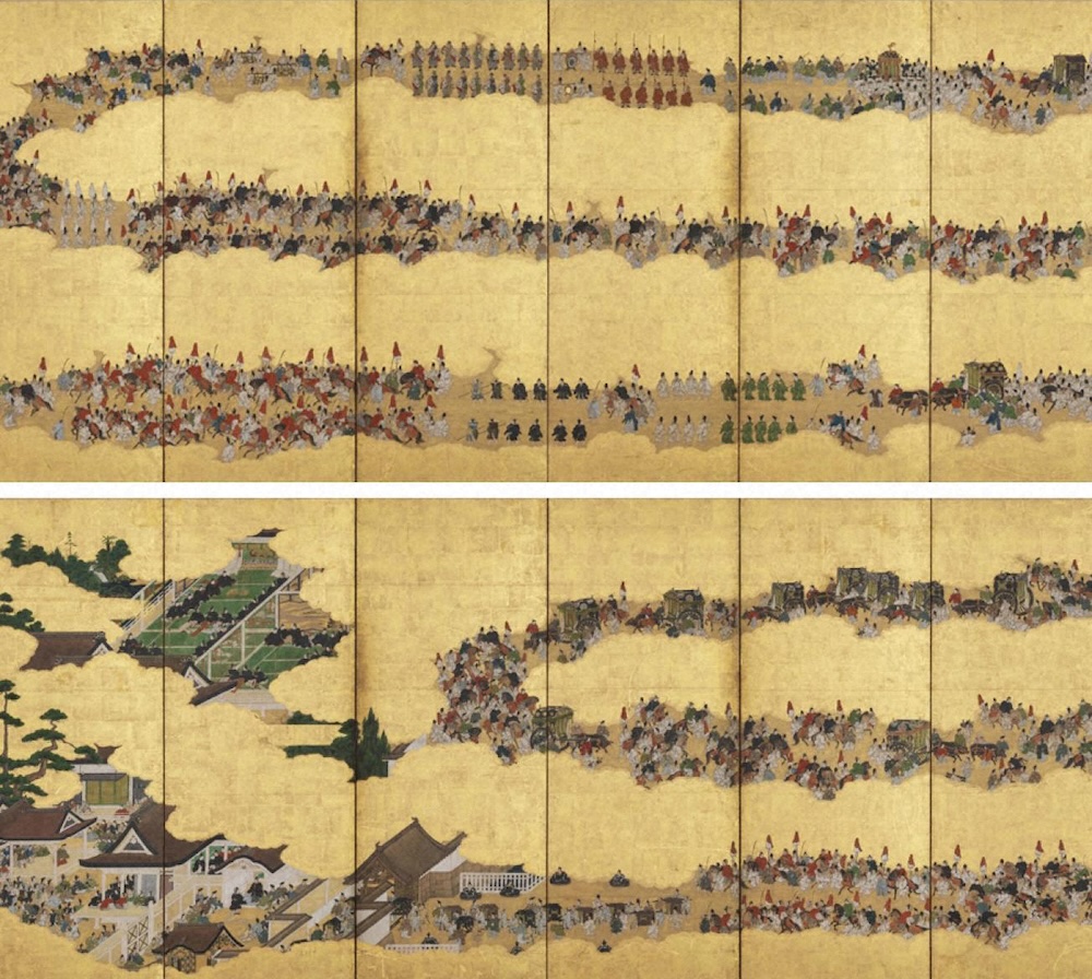 「二条城行幸図屏風」 江戸時代前期　17世紀