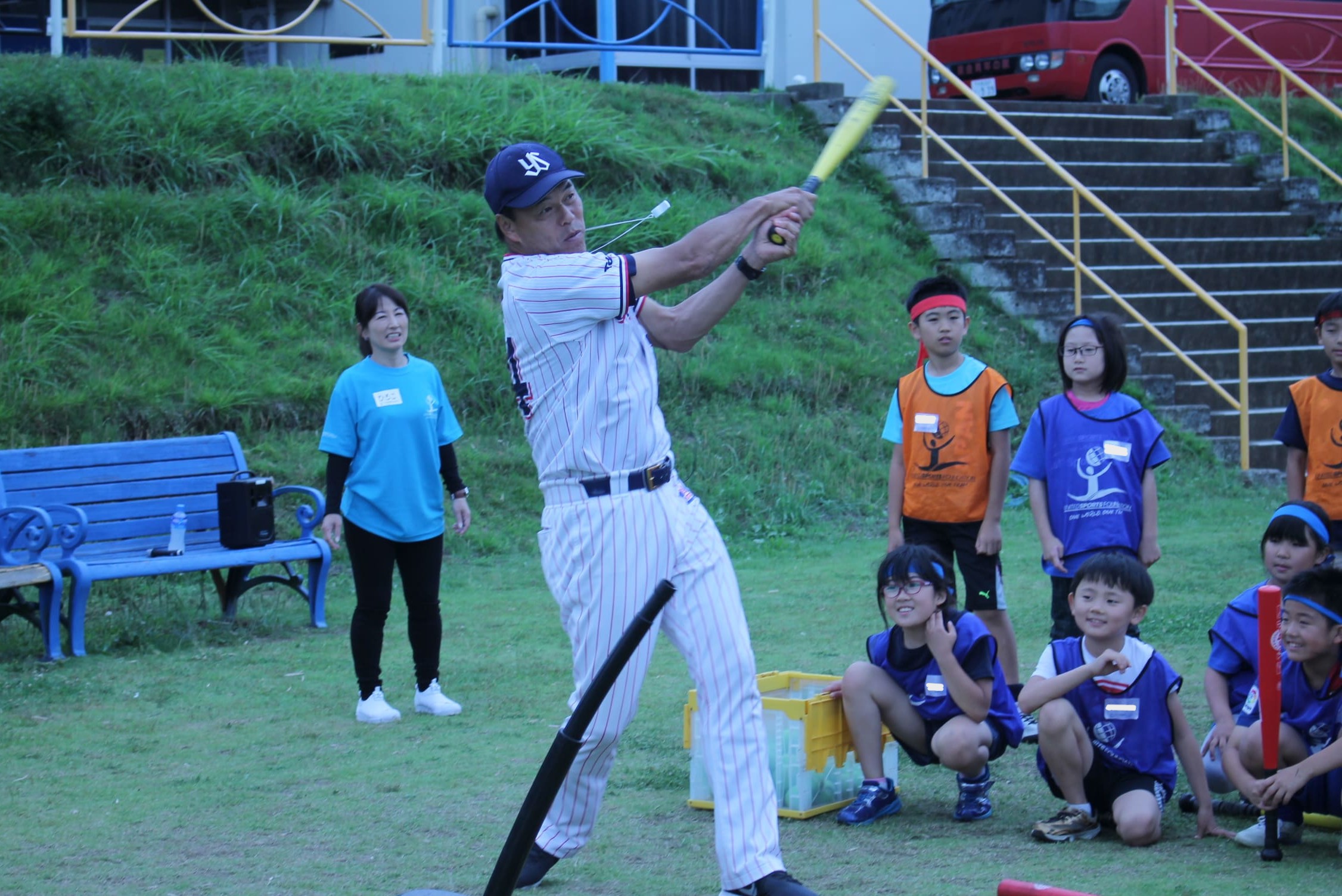 アスリートによる指導を受けるイベントも多数行っている。