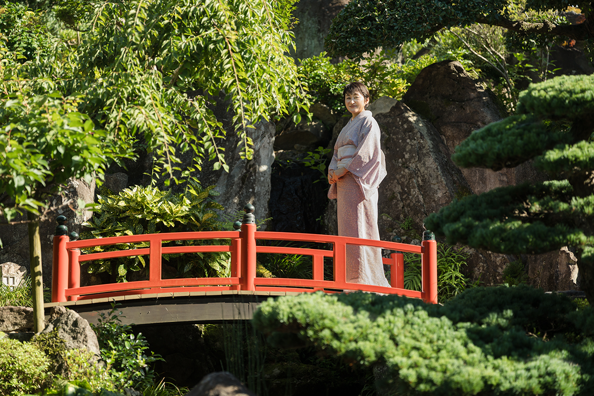 「仙乗苑」の太鼓橋