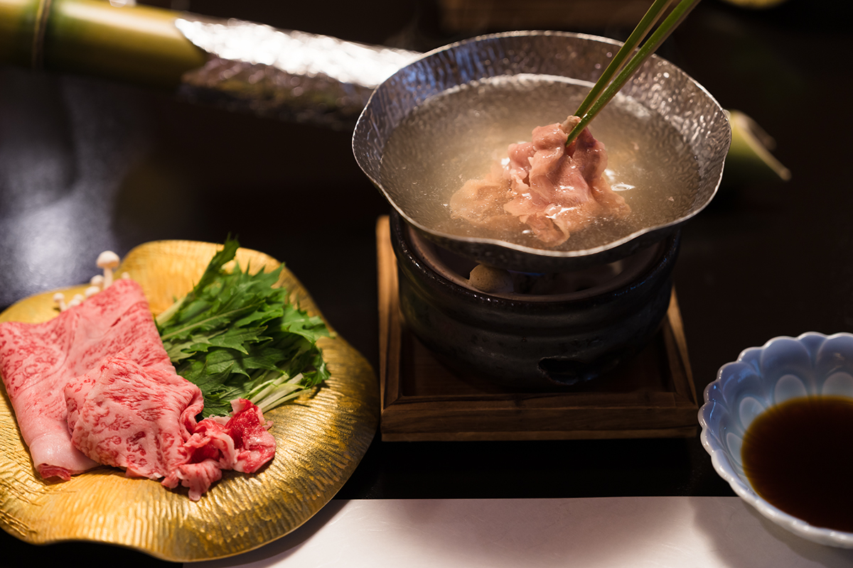 幻の尾崎牛のしゃぶしゃぶ