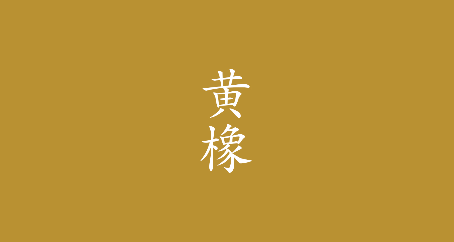 黄橡（きつるばみ）