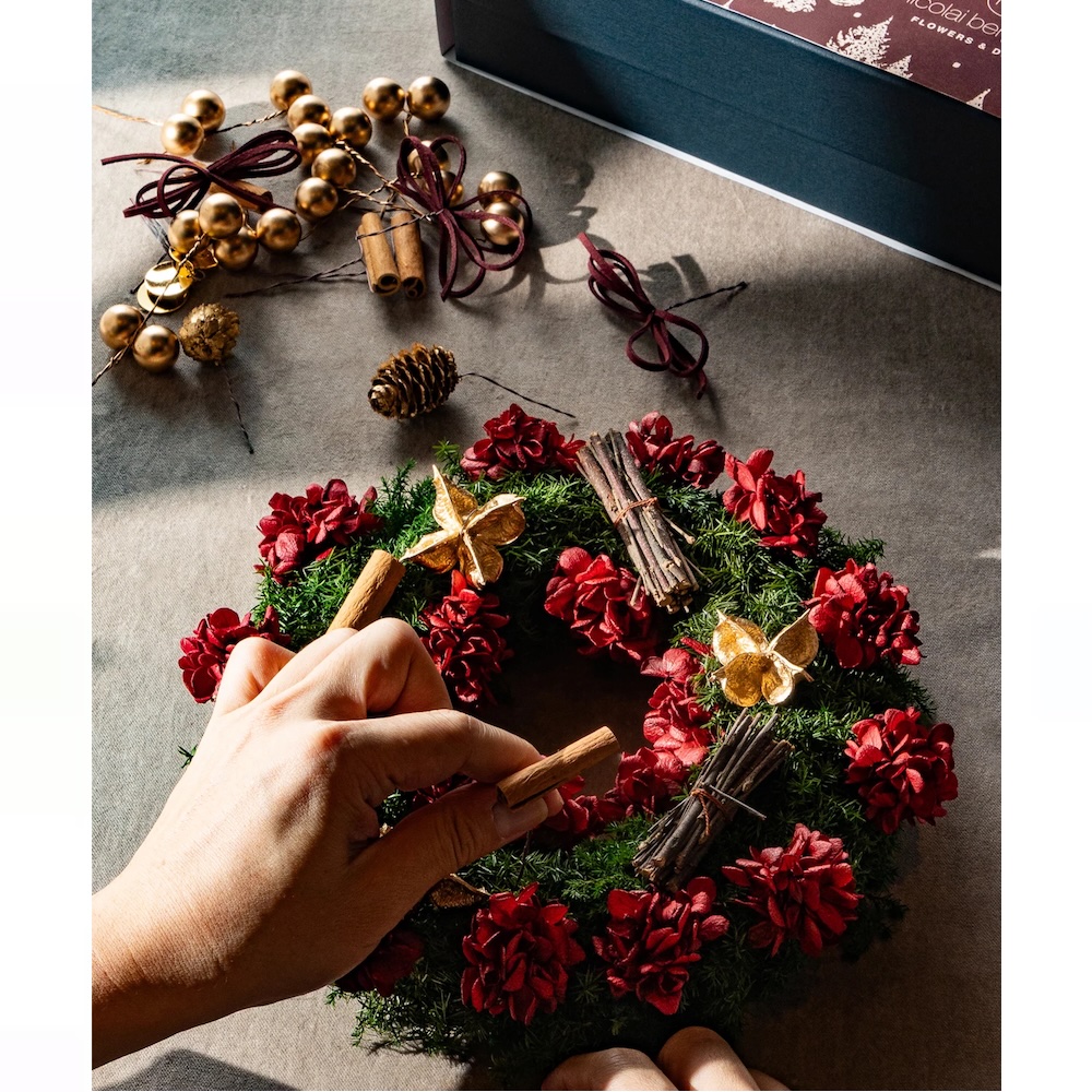 ウィンター限定プリザーブドフラワーリースキット「Kindle Wreath Kit（キンドル リース キット）」　