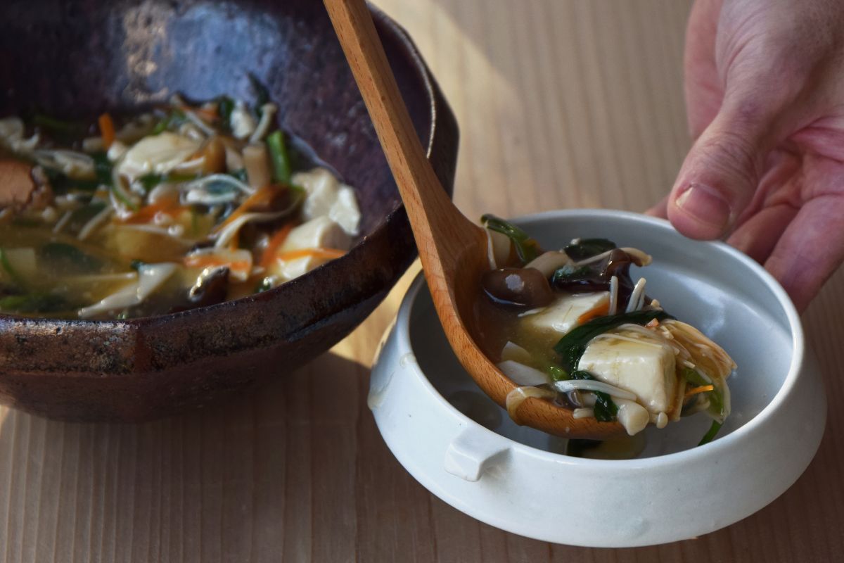 「雲片」は、普茶料理の一種で、細かく刻んだ野菜にとろみをつけた料理。