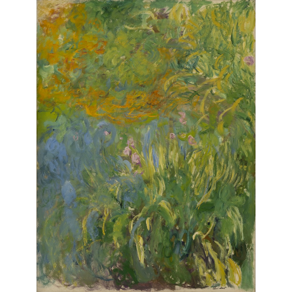 クロード・モネ《アイリス》　1914-17年　200×150cm　アサヒグループ大山崎山荘美術館蔵