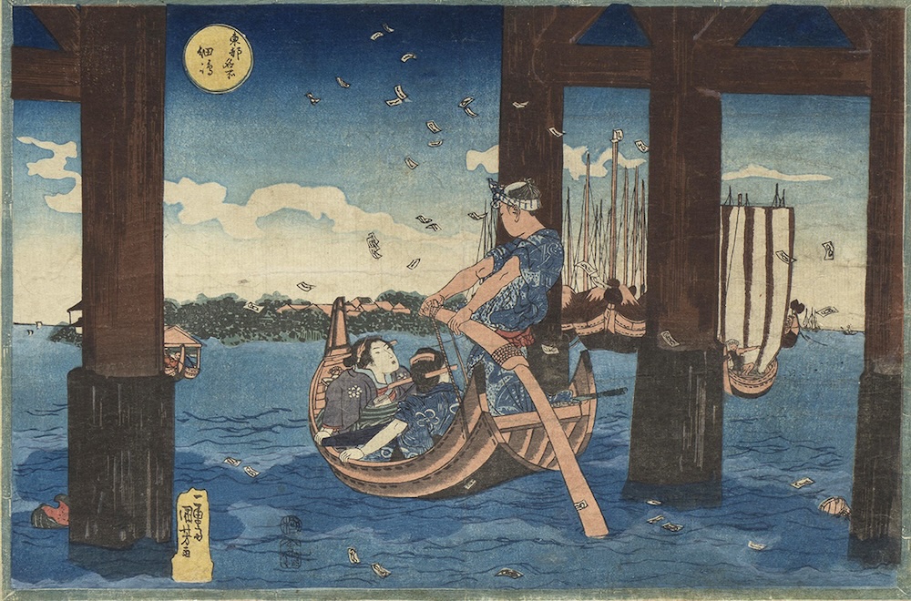 「東都名所 佃嶋」天保初期(1831-33)頃 個人蔵