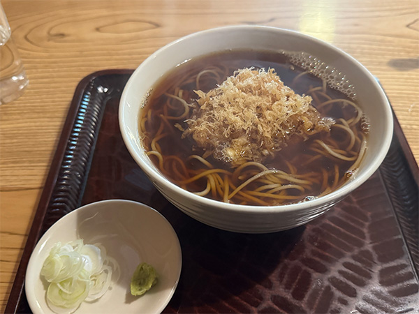 「並木藪蕎麦」の天ぷらそば