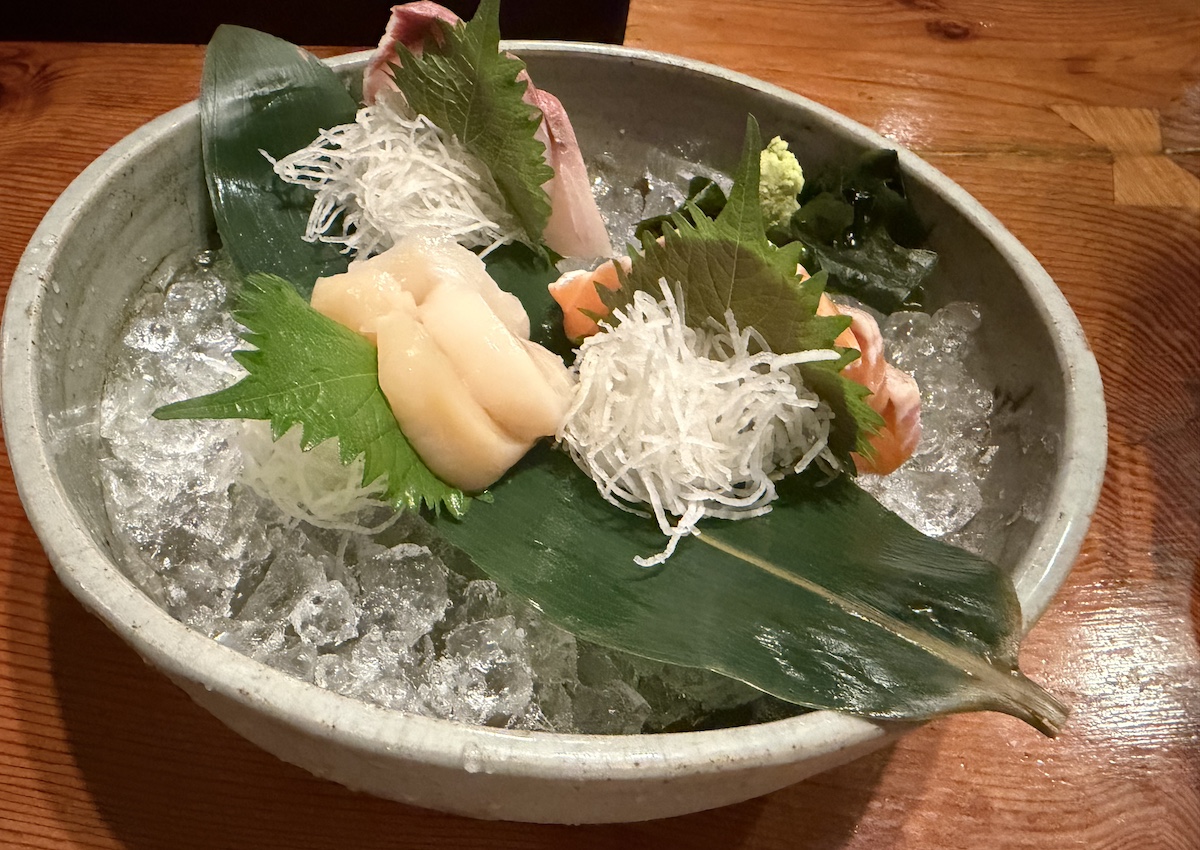 お刺身三点盛り。
