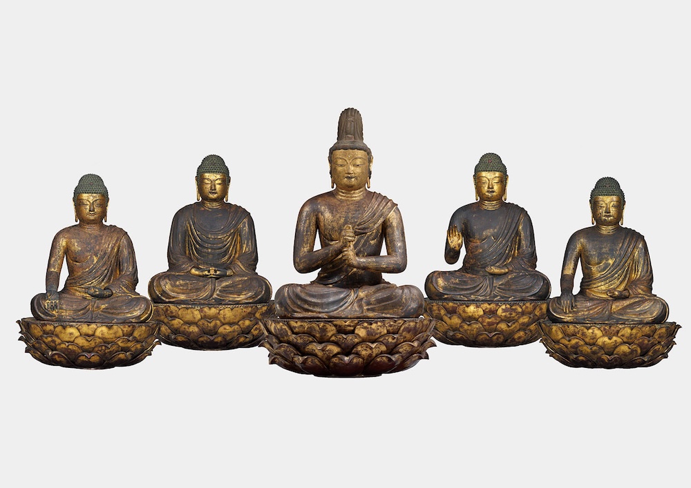 国宝　五智如来坐像　平安時代　9世紀　京都・安祥寺蔵　通期展示