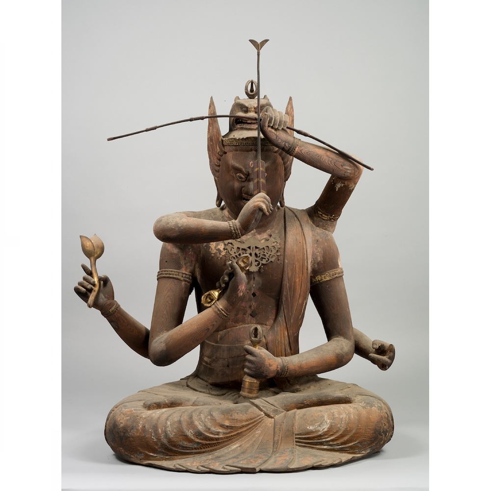 重要文化財　愛染明王坐像　平安時代　12世紀　山梨・放光寺蔵　通期展示　画像提供：山梨県立博物館