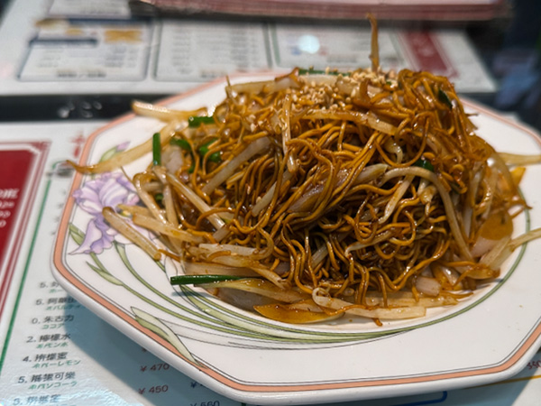 「香港贊記茶餐廳」の「香港焼きそば」
