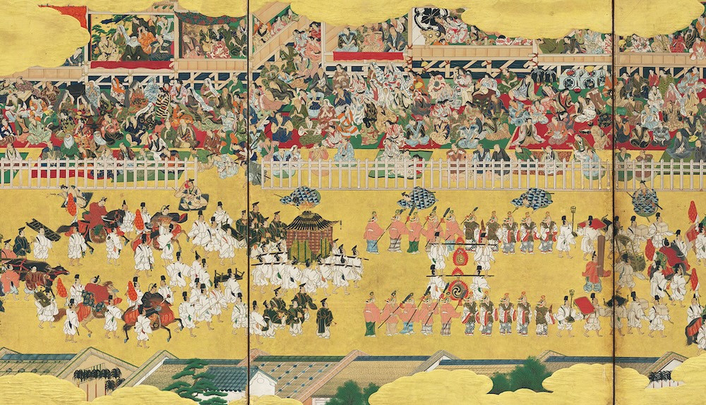 《二条城行幸図屏風》(部分)江戸時代・17世紀 京都市指定文化財