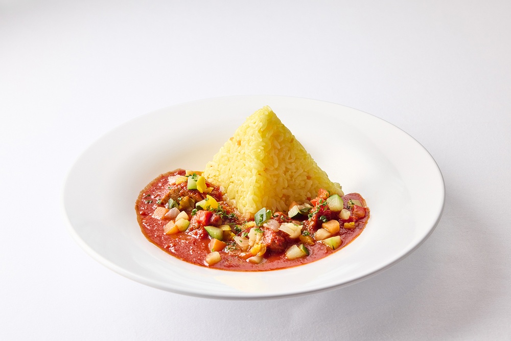 カフェテリア カレ（B1F） 【メニュー】仔羊のトマト煮 南仏風野菜とバターライス添え
