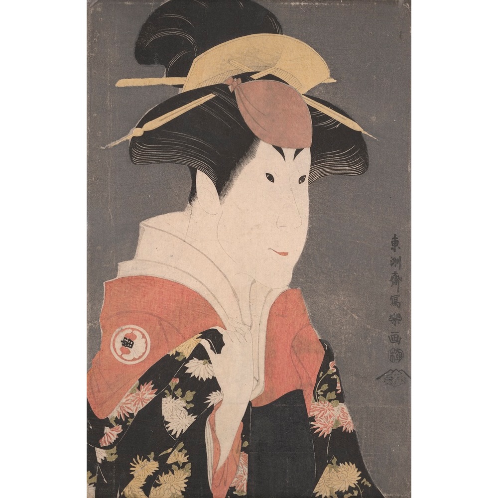 東洲斎写楽《二代目瀬川富三郎の大岸蔵人妻やどり木》 1794年　大英博物館蔵　© The Trustees of the British Museum